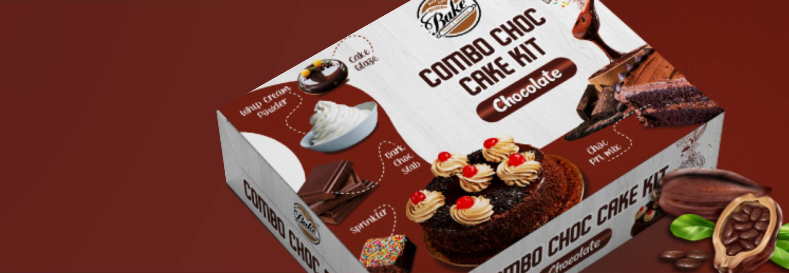 colate & bake - Box Packaging design